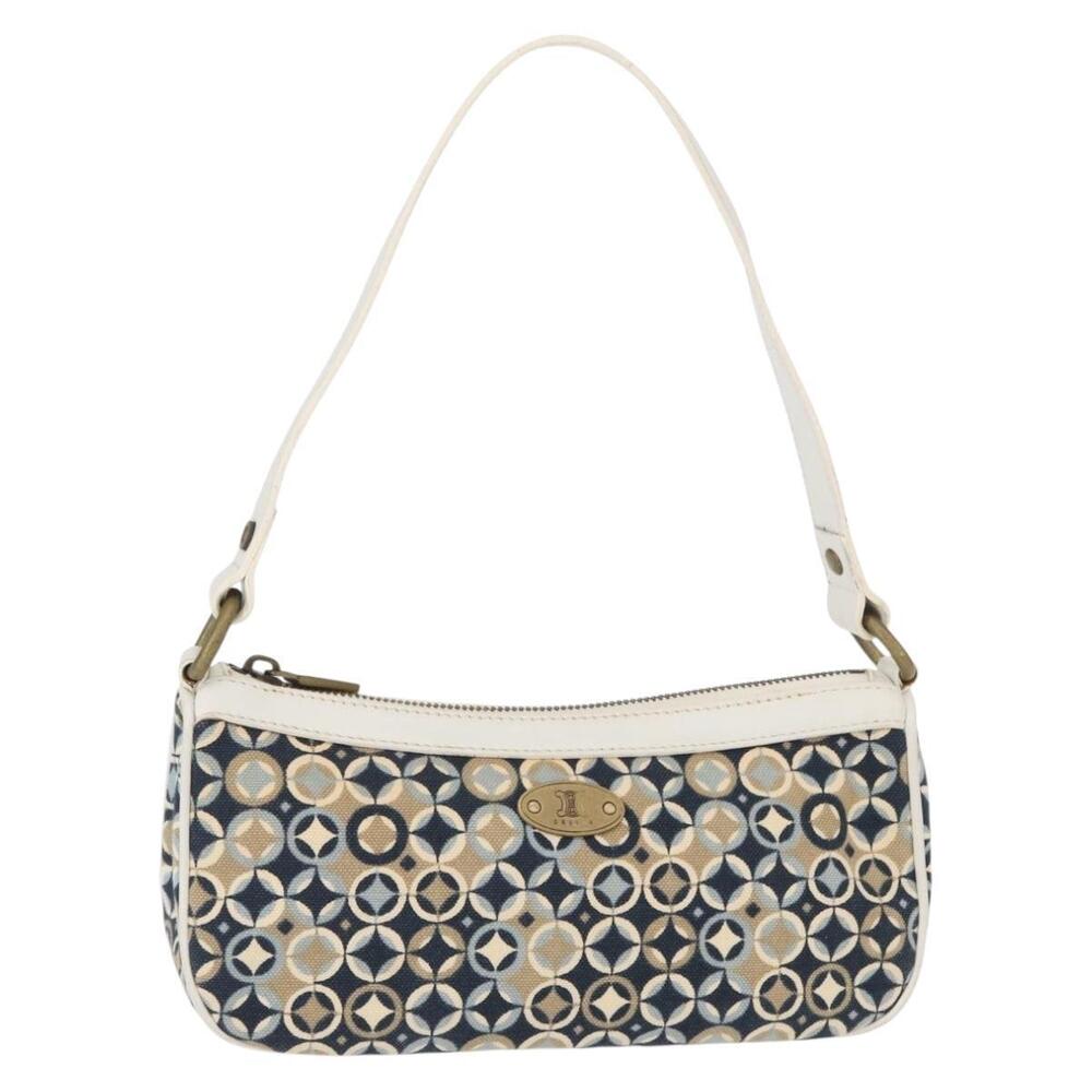 CELINE Accessory Pouch Canvas Navy Auth 154611 - Picture 1 of 16
